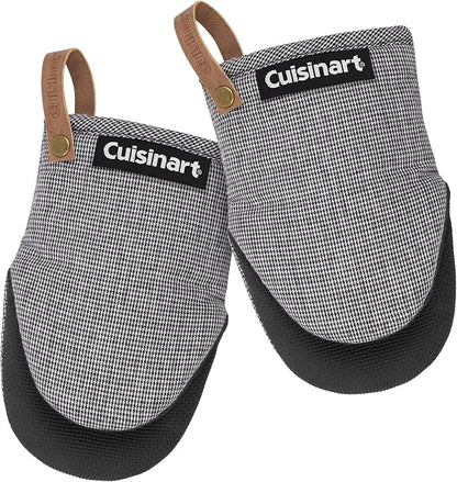 Cuisinart Heritage Mini Oven Mitts – 5.5” x 7” Heat-Resistant Kitchen Mitts by BestBrands