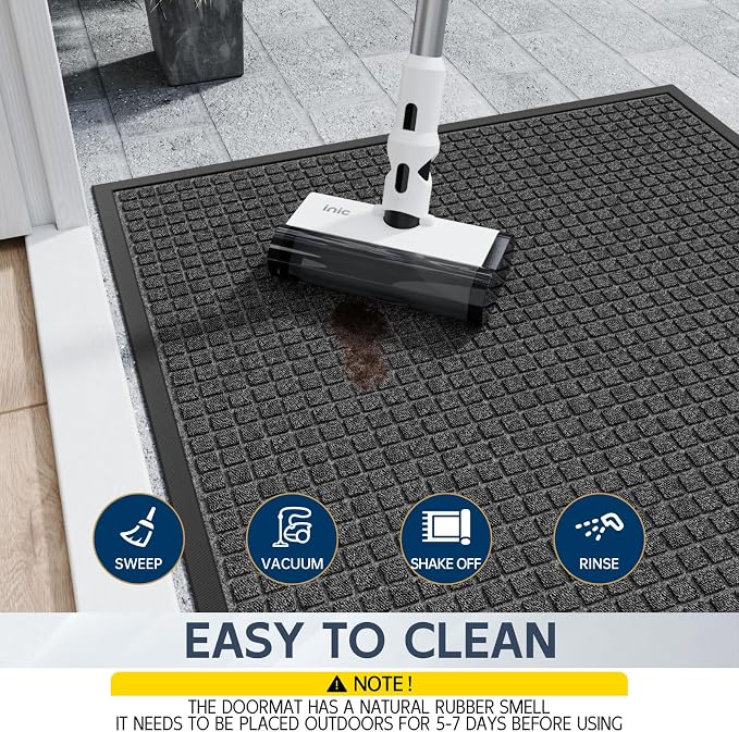 Indoor Outdoor Front Door Mats, Garage Entrance, Stain and Fade Resistant - Image 7