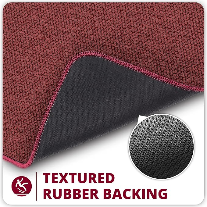 Bath Mat, Ultra Thin Bathroom Rugs, Rubber Bath Mats - Image 5