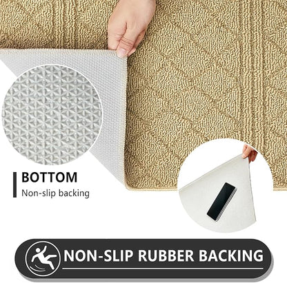 REFETONE Indoor Doormat, Front Back Door Mat 36"x59" Absorbent Rubber Backing - Image 5