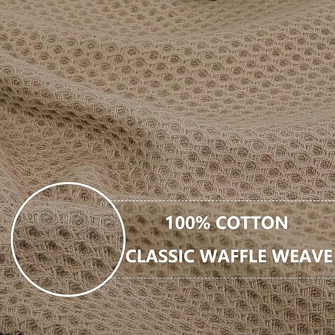 Homaxy 100% Cotton Waffle Weave Kitchen Dish Towels, Ultra Soft Absorbent Quick - Image 2