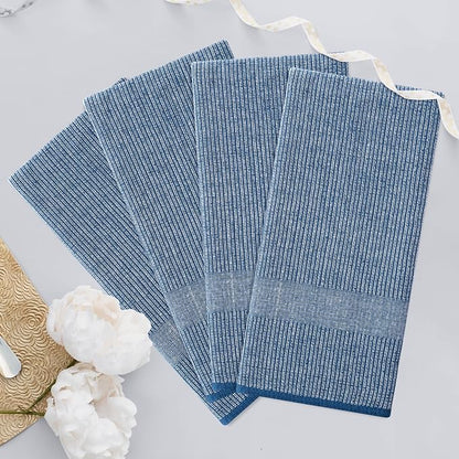 Homaxy Premium Kitchen Towels, Large Cotton Kitchen Hand Towels, Flat and Terry - Image 7