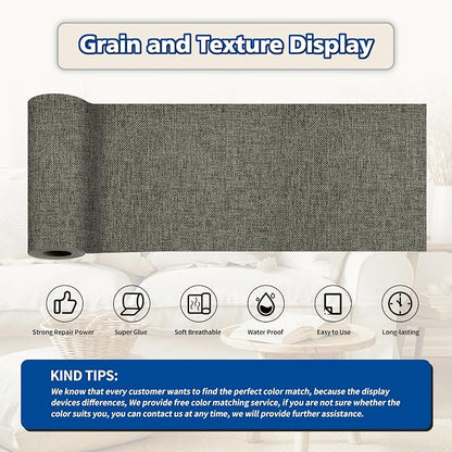 KING MOUNTAIN Linen Repair Patches, Self-Adhesive Fabric Patches, 4 X 63 inch - Image 2