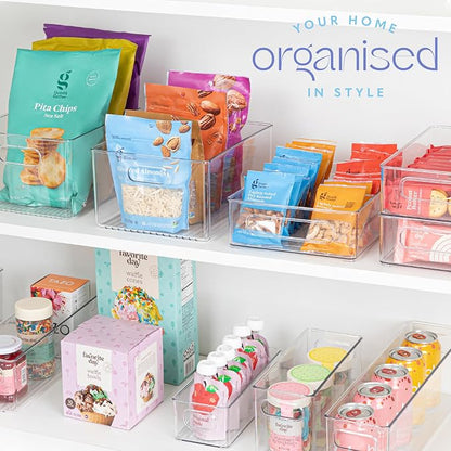 Plastic Food Storage 4 Pack Clear Container Bin - Image 7