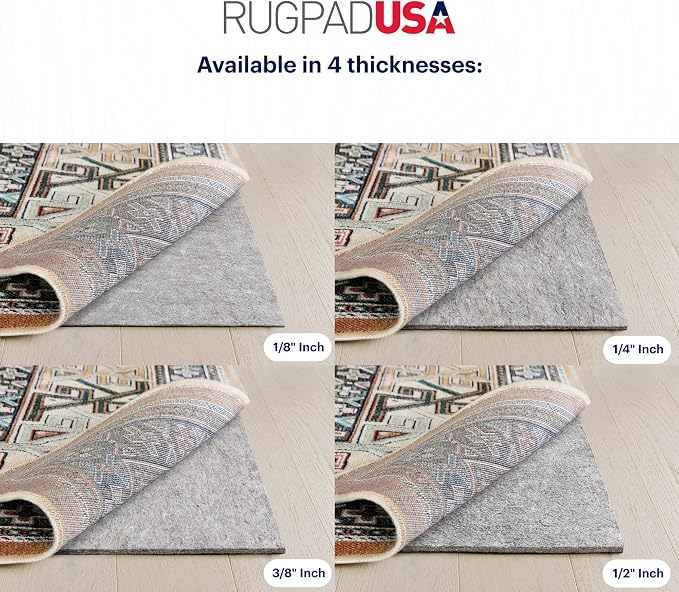RUGPADUSA - Dual Surface - 5'10" x 8'10" - 3/8" Thick - Felt + Rubber - - Image 4