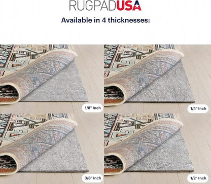 RUGPADUSA - Dual Surface - 7' Round - 3/8" Thick - Felt + Rubber - Enhanced - Image 4