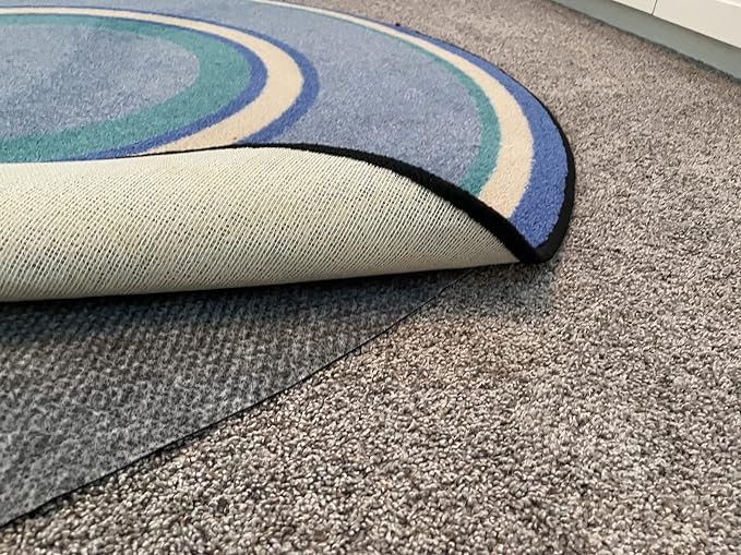 Hold-a-Rug Plush 8' Round Nonskid, Nonslip Rug Pad, Reversible Gripper by Hold-a-Rug