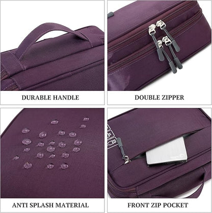 MIRLEWAIY Electronics Cable Organizer Bag, Water-resistant Tech Pouch, Portable Travel Cord Organizer, Electronics Accessories Carrying Case for Charger, Cable, Earphone, SD Cards, Blue