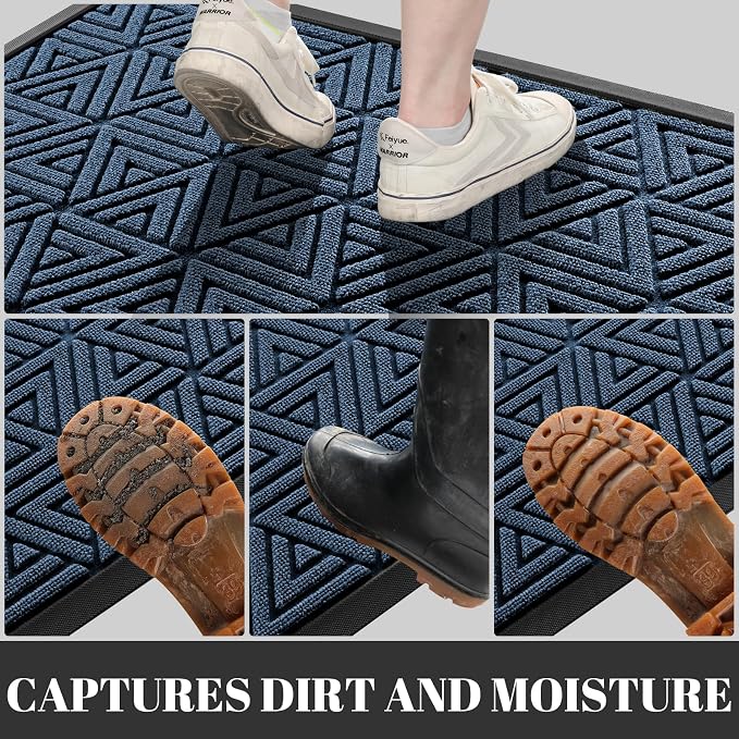 Yimobra Large Door Mat 47x32, All-Weather Waterproof Non-Slip Welcome Matt - Image 6