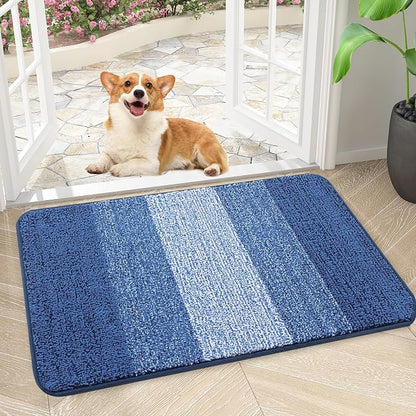 Kitinjoy Indoor Outdoor Door Mat, 24x16 Non-Slip Absorbent Dirt Trapper - Image 4