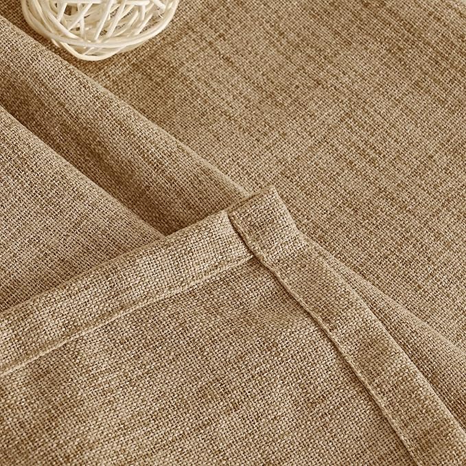 YoungsTex Toffee Linen Curtains 72 Inch Length - Image 8