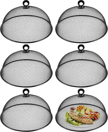 6 Pcs Metal Mesh Food Cover 11 Inch Mesh Food Tents Fly Fruit Screen Food Net by Unknown