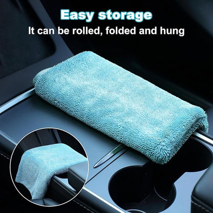JOYMOOP Microfiber Towels for Cars, 35.4" x 23.6" Car Drying Towel, Quick - Image 8