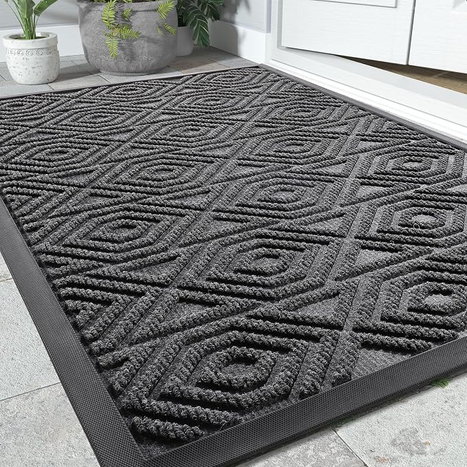 Yimobra Modern Geometric Welcome Doormat, 47 x 32 Inch, Waterproof, Non Slip - Image 9