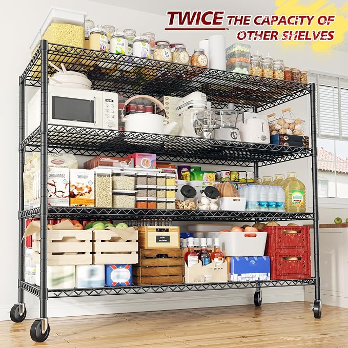 REIBII 55.5''W Heavy Duty Metal Shelves - Image 7