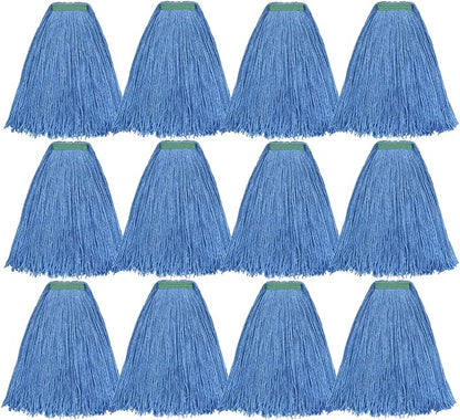 Matthew Cleaning 24oz 12Pack Cotton Mop Head Replacement, Looped-Open String by MATTHEWCLEANINGPRODUCTS