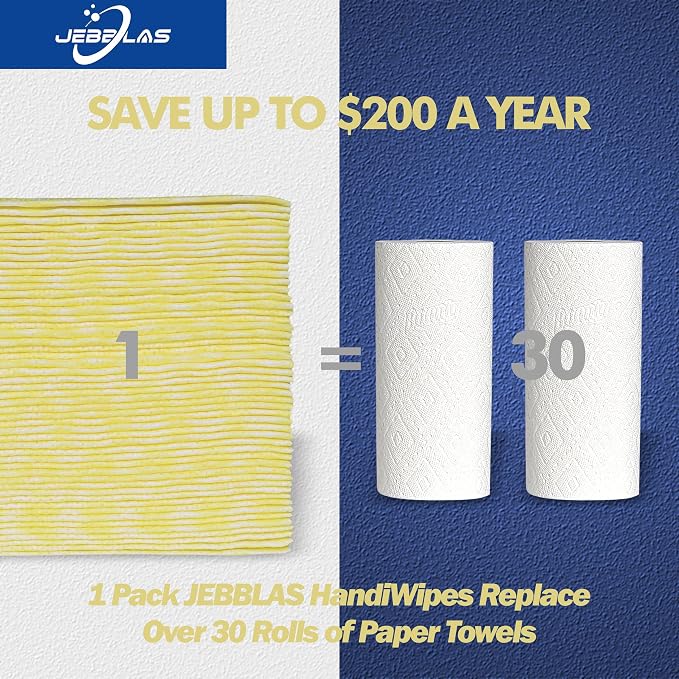 JEBBLAS Reusable Cleaning Cloths Handi Wipes Reusable Cloths Dry Cleaning - Image 5