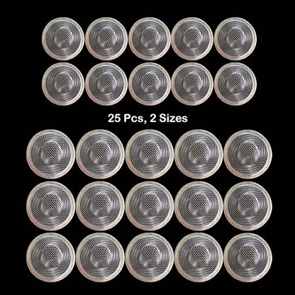 25PCS Bathroom Mesh Sink Drain Strainer, 2.75" & 2.125'' Stainless Steel Slop - Image 6