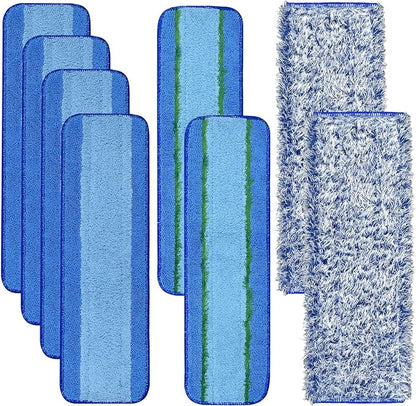 8 Pack Microfiber Cleaning Pad for Bona Mop Hardwood & Hard Surface Floors Dry by DLAIMI
