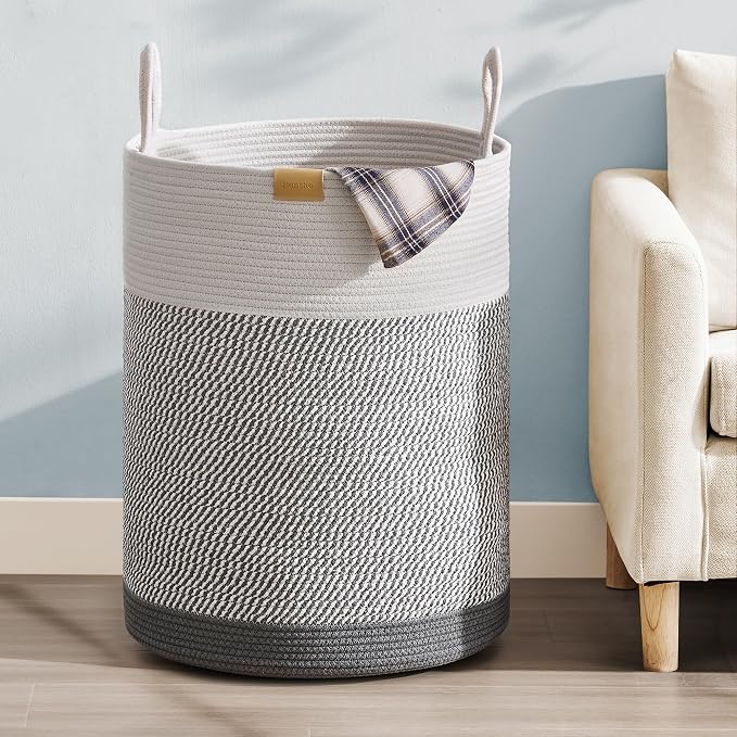 Laundry Hamper 75L, Large Laundry Basket by Nunsino