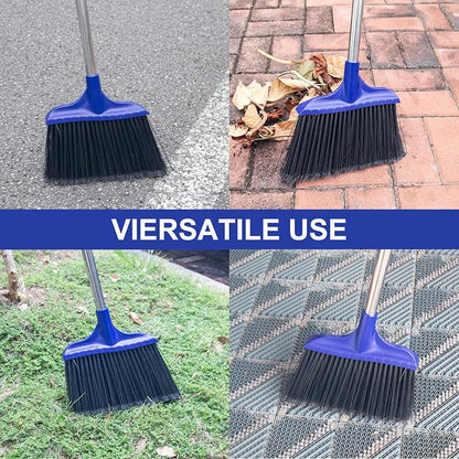 Kefanta 6 Pack Heavy Duty Broom Indoor/Outdoor Commercial Brooms Angle Broom 53 - Image 2