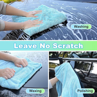 JOYMOOP Microfiber Towels for Cars, 3 Pack 35.4" x 23.6" Car Drying Towel - Image 6
