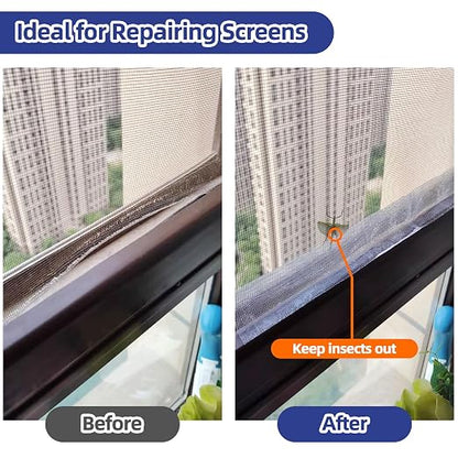 KING MOUNTAIN Black Window Screen Repair Tape, 3inX40FT Heavy Duty Screen - Image 3