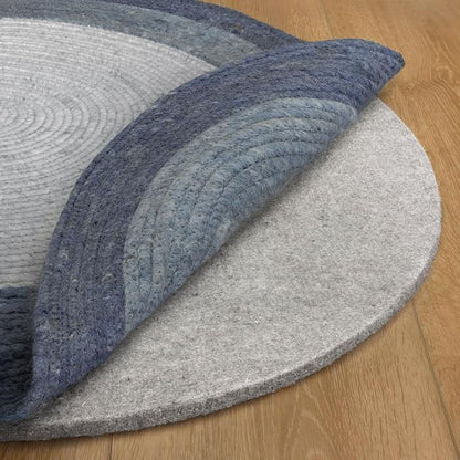 RUGPADUSA - Eco-Plush - 8' Round - 1/2" Thick - 100% Felt - Luxurious Cushioned by RugPadUSA