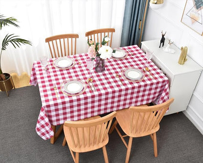 Waterproof Checkered Tablecloth Fabric - Image 2