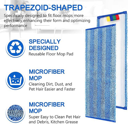 Replacement Microfiber Mop Pad – Universal 17-18" Heavy Duty Reusable Refill – - Image 4