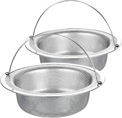 2 Pack Stainless Steel Sink Strainer Basket, Fine Mesh Drain Protector by SZLFSX