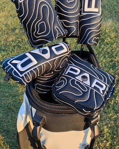 Big Teeth Golf Club Covers Full Set Driver Headcover Fairway Wood Hybrid Golf - Image 3