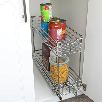 Household Essentials Glidez Multipurpose Chrome-Plated Steel Pull-Out/Slide-Out - Image 2