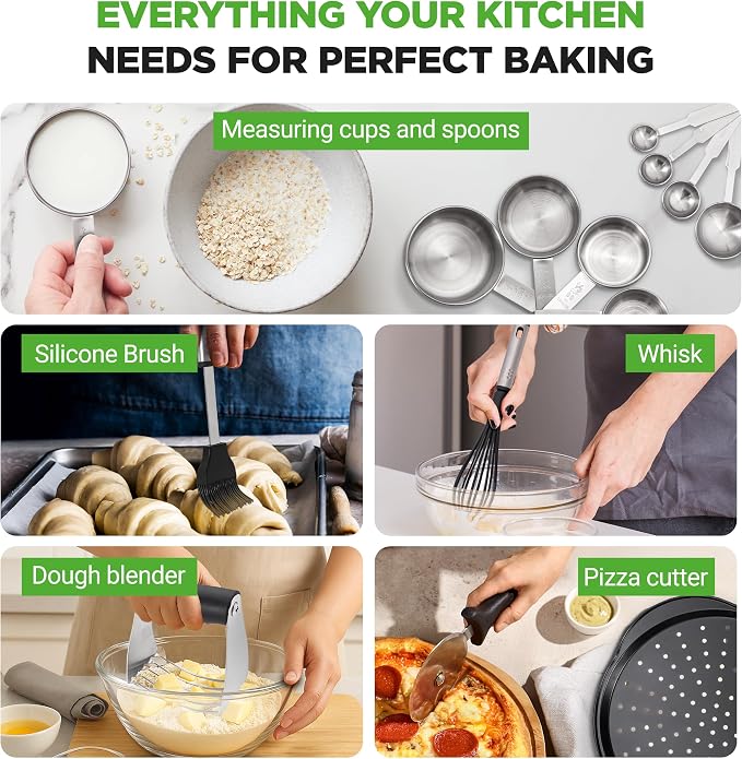 NutriChef 42-Piece Nonstick Bakeware Set | Carbon Steel Baking Pans Set - Image 7