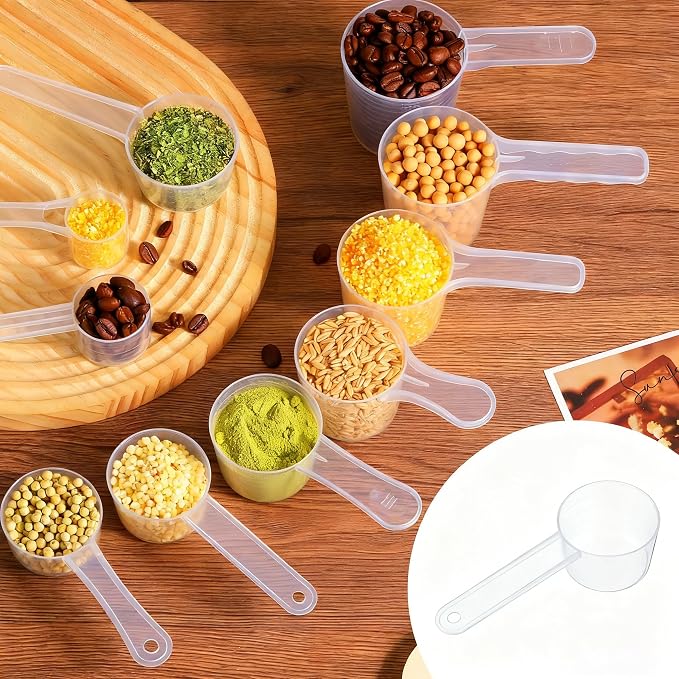 2-Pack Transparent 5 Gram 10 ML Teaspoons Measuring Spoons Scoop - Image 2