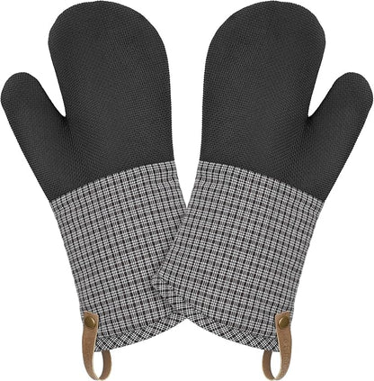Cuisinart Heritage Kitchen Oven Mitts – Heat-Resistant Kitchen Mitts by BestBrands