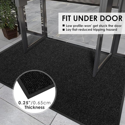 3′ x 5′ Front Door Mat Indoor Outdoor Entrance, Commercial Floor Mat Heavy Duty - Image 4