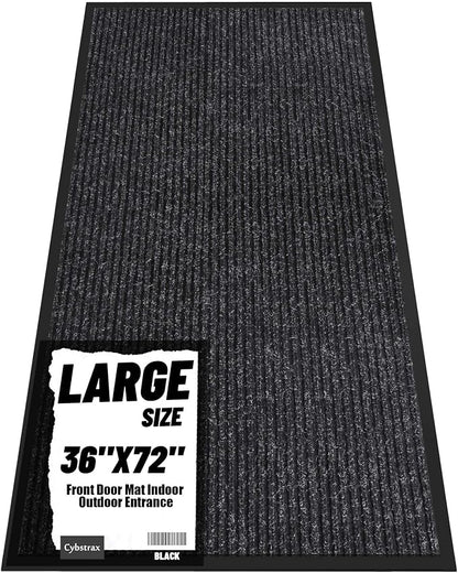 Front Door Mat Indoor Outdoor Entrance, TPR Backing Non-Slip Doormats, Low by Unknown