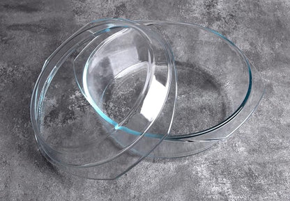Round Tempered Glass Casserole Dish - Image 7