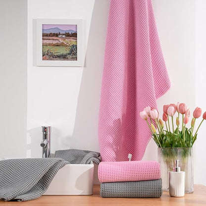 POLYTE Microfiber Oversize Quick Dry Lint Free Bath Towel, 60 x 30 in, 4 Pack - Image 5