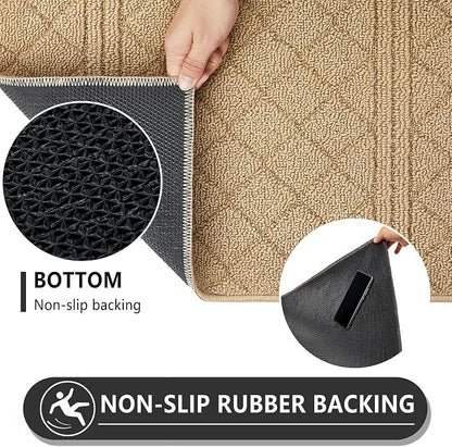 REFETONE Indoor Doormat, Front Back Door Mat 32"x40" Absorbent Rubber Backing - Image 5