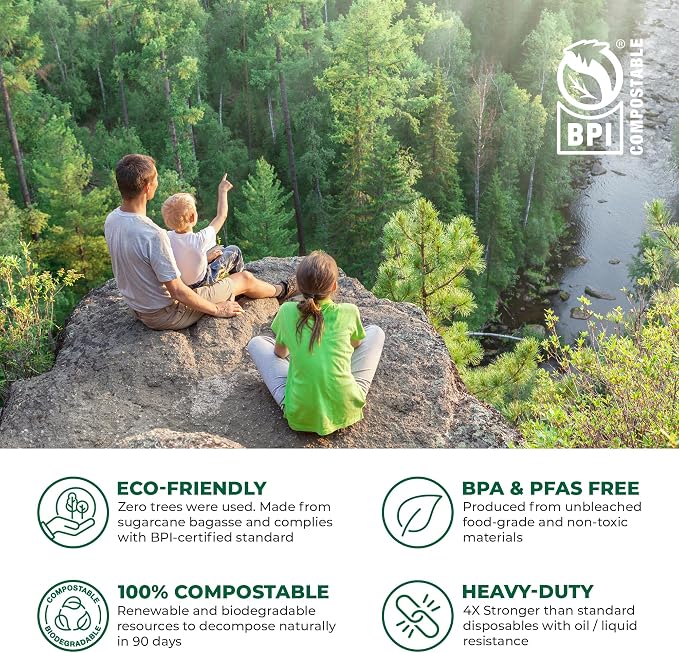 Freshware Compostable Clamshell Food Containers - Image 7