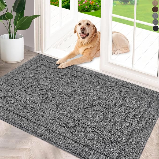 FONEYI Indoor Door Mat 32" x 40", Dirt Trapper Door Mats Non-Slip Entryway Rugs by FONEYI