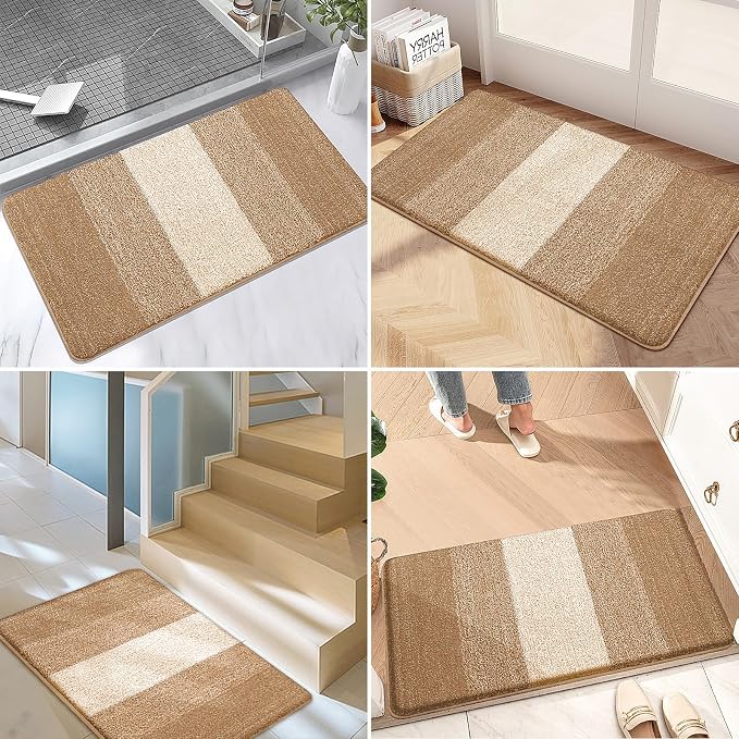 Kitinjoy Indoor Outdoor Door Mat, 32x20 Non-Slip Absorbent Dirt Trapper - Image 6