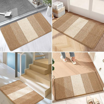 Kitinjoy Indoor Outdoor Door Mat, 32x20 Non-Slip Absorbent Dirt Trapper - Image 6