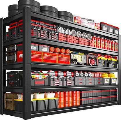 3125LBS Storage Shelves, 60.1" W Garage Shelving Heavy Duty, Adjustable Metal - Image 8