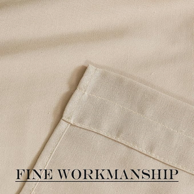 NICETOWN Door Curtains for Window 72 inch Length, Linen Blend Privacy French - Image 7