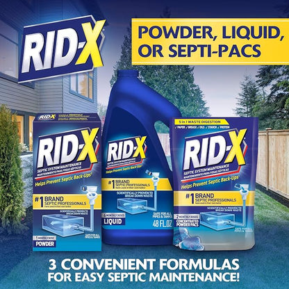 Rid-X Septic System Treatment, Septic Tank Treatment, 3-Monthly Supply Dual - Image 8