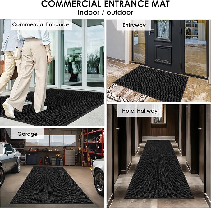 4′ x 46′ Front Door Mat Indoor Outdoor Entrance, Commercial Floor Mat Heavy - Image 8