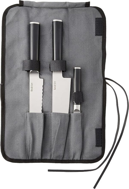 Babish German High-Carbon 1.4116 Steel Cutlery Knife Set, 3-Piece w/Kitchen by Babish